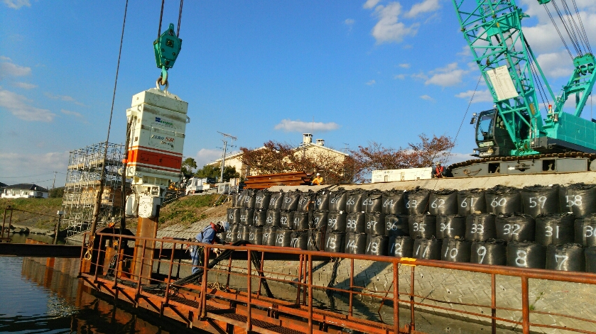 27年１１月６日いわき市矢板打設