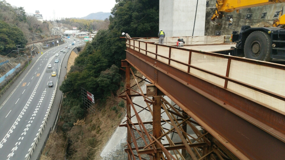 兵庫県川西市塩川橋桟橋解体②